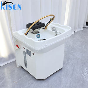 Kisen Lavabo <span class=keywords><strong>de</strong></span> spa capillaire japonais portable et réservoir d'<span class=keywords><strong>eau</strong></span> <span class=keywords><strong>de</strong></span> 60L, dôme fumigène à arche d'<span class=keywords><strong>eau</strong></span>, roues mobiles tout-en-un - Product Image 5