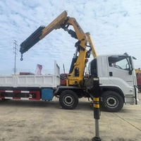 Camion-grue articulée hydraulique Isuzu 20 tonnes haute performance pour levage de charges lourdes, véhicule de transport, vente directe usine