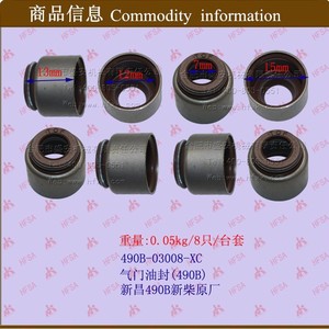 Kit de Reparación de Motor para Montacargas al por Mayor, Sellos de Vástago de Válvula de Fluororubber NB485/490/95/98 para Industrias Agrícolas Xinchang - Product Image 1