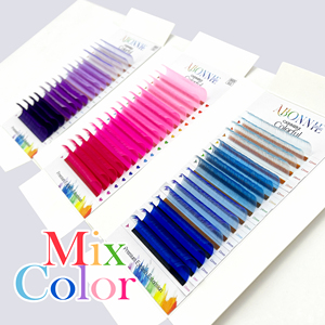 Abonnie 2025 New Arrivals Thời Trang Long Lanh Cashmere Lash Phần Mở Rộng Khay Màu Sắc Nhãn Hiệu Riêng Ombre Màu Lông Mi Phần Mở Rộng - Product Image 5