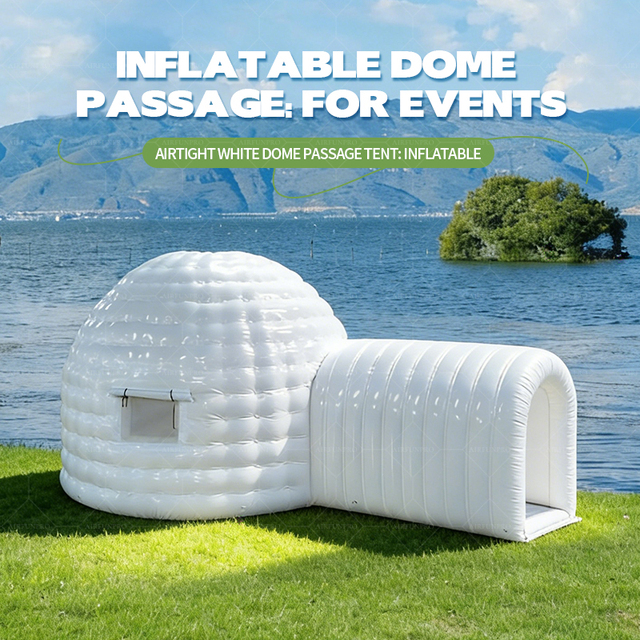 Commercial Giant Inflatable LED Screen Dome Tent Multi-Color Advertising Water Resistant Easy Setup AirFunPro 5 Min Video