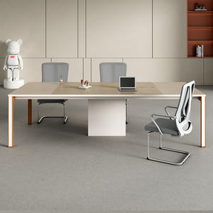 QianYang QYZ-25 - Juego de Mesa y Sillas de Conferencia Modernas y Sencillas de 2.8 m de Largo para Uso en Oficina - Product Image 3