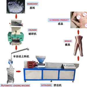 仿真实心娃娃PVC TPE塑料挤出生产机械设备