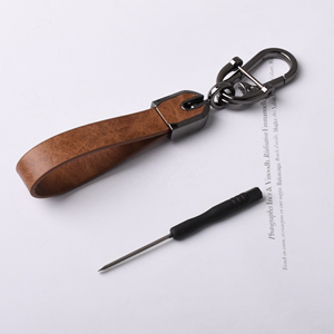 Llavero de Cuero Genuino Premium Cosido a Mano, Porta Llaves de Auto Duradero <span class=keywords><strong>con</strong></span> Clip <span class=keywords><strong>para</strong></span> Cinturón, Diseño Antipérdida, Regalo de Lujo <span class=keywords><strong>para</strong></span> Conductores - Product Image 5