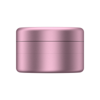 Broyeur à herbes cylindrique en métal de qualité supérieure, 62 mm, 3 couches, design élégant et raffiné, en aluminium, avec logo personnalisé gratuit
