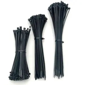 Plastik kablo bağı naylon 66 zip bağları kelepçe doğa veya siyah bandit tel bağ zap kayış
