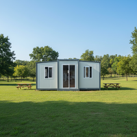 Maison conteneur modulaire préfabriquée moderne de 40, 20 et 10 pieds, type villa, pour hôtellerie, extensible, pour complexe hôtelier