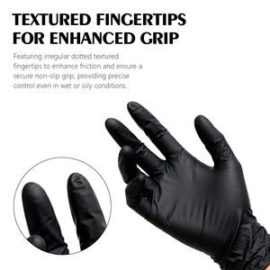 Ambition - Caja de 60 Guantes Desechables de Nitrilo Negros <span class=keywords><strong>para</strong></span> Tatuadores, Accesorio <span class=keywords><strong>para</strong></span> Arte Corporal - Product Image 4
