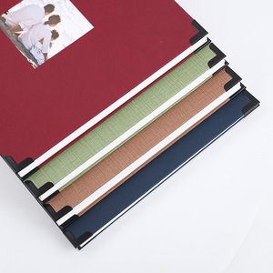 Album <span class=keywords><strong>photo</strong></span> <span class=keywords><strong>de</strong></span> scrapbooking recouvert <span class=keywords><strong>de</strong></span> lin <span class=keywords><strong>de</strong></span> 12 pouces pour les voyages, les mariages, les livres d'invités, Noël, les baby showers (25 feuilles/50 pages) - Product Image 5