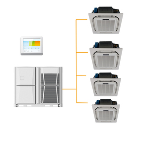 Inversor de uso comercial <span class=keywords><strong>Cassette</strong></span> de techo Aire acondicionado 300000btu Calefacción y refrigeración para oficina - Product Image 2