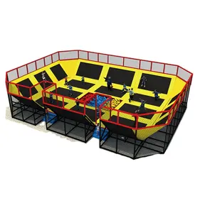 Nieuwe Stijl Professionele 20ft Trampoline 6 Ft Rechthoek Jump Trampoline Ninja Warrior Obstakels Voor Verkoop