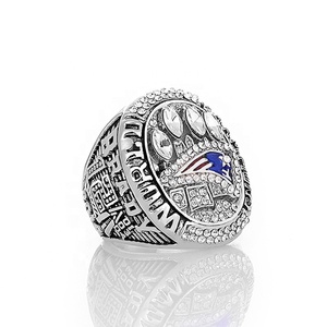 Anello del Campionato 2014 dei New England Patriots, Collezione per Tifosi del Super Bowl, Gioiello in Lega Placcato Argento - Product Image 2