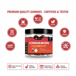 Kangherb OEM/ODM Extracto de Canela de Ceilán Sin Azúcar Añadido, Apto para Dietas Keto y Diabéticas, 60 Gomitas de Canela - Product Image 3