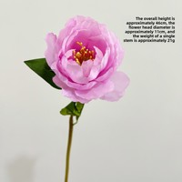 Bunga Buatan, Lukisan Minyak Bunga Peony, Ranunculus, Dekorasi Awal Perlengkapan Furnitur Lembut Seni Bunga Pernikahan