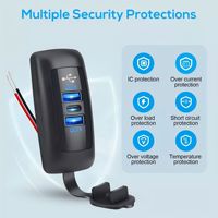 12-24V Çift USB QC3.0 ve PD Çakmaklık Araç Tekne RV Hızlı Şarj Cihazı Kolay Kurulum