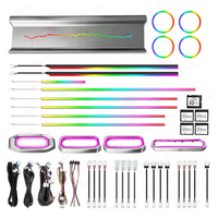 Icarsin 64 couleurs lumière ambiante dynamique pour JETOUR T2 2023-2024 Kit de mise à niveau d'éclairage LED intérieur accessoires