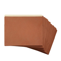 Lot de 50 pochettes de classement extensibles format légal (5-1/4 pouces), rouges, 9,5 x 14,8 pouces