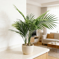 Palmiers artificiels d'extérieur de haute qualité, faux palmiers décoratifs verts, simulation d'arbre de table, petite taille, plante de palmier artificielle pour aménagement paysager