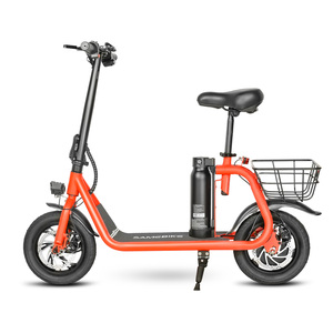 Para SAMEBIKE EU Stock Unisex 12 pulgadas neumático diseño Digital inteligente extraíble ligero scooter eléctrico con cesta trasera plegable - Product Image 2