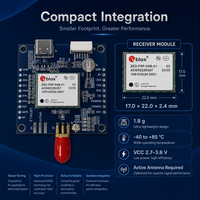 Récepteur GNSS GPS RTK ZED-F9P-04B-01, carte module de base GPS, carte de développement multibande haute précision pour drone UAV