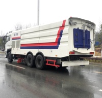 Camion balayeuse routière commerciale durable 6X4 4X2 Dongfeng 18T 25T avec volume de ramassage des déchets de 18m³ à vendre