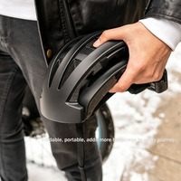 Casco de Ciclismo Plegable, Compacto, Flexible y Ajustable para Bicicletas Plegables y de Desplazamiento Diario
