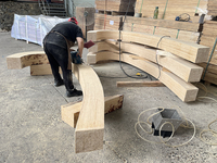 Maisons modulaires préfabriquées en bambou, hôtel et villa écologiques en bambou préfabriqué, cabane en bois de bambou préfabriquée