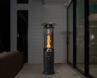 Offre Spéciale Chauffe-terrasse de forme ronde Chauffe-terrasse extérieur à granulés de prix inférieur professionnel