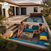 Piscine modulaire en fibre de verre enterrée, grande taille, durable, résistante à la corrosion, design élégant, prête à l'emploi pour l'extérieur, idéale pour les centres de bien-être