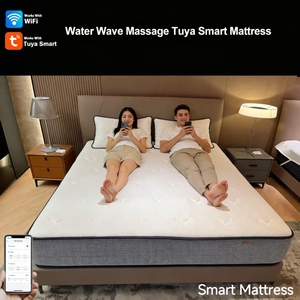 <span class=keywords><strong>Matelas</strong></span> à ressorts ensachés individuels haut de gamme avec massage intelligent par airbag, soutien lombaire, application Tuya et télécommande - Product Image 4