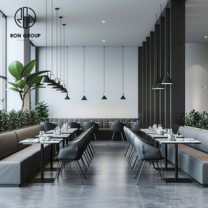 ชุดเฟอร์นิเจอร์ร้านกาแฟ แบล็คคาเฟ่ ประกอบด้วยเก้าอี้ โต๊ะ โซฟา และที่นั่งแบบบูธ - Product Image 2