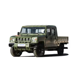 china 4WD 4x4 diesel Right Hand Drive Army green single cabin mini pickup truck for sale