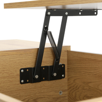Meubles de salon en bois durables directs d'usine Table basse moderne portable extensible en chêne