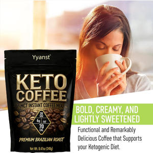 Café instantané minceur saveur crème OEM/ODM, complément brûle-graisse KETO, café détox pour la perte de poids, en sachet - Product Image 4