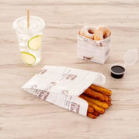 Sac en papier kraft résistant à la graisse grillé à emporter avec votre propre logo emballage alimentaire déjeuner à emporter de restaurant avec impression personnalisée