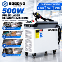 Machine de nettoyage au laser à impulsions haute puissance 500W pour l'entretien des surfaces des moules, des conduites, des réservoirs et des structures de bâtiments