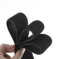 Bande auto-adhésive écologique résistante à la chaleur, double face, à crochets et boucles, antidérapante, élastique, réglable, 100% nylon