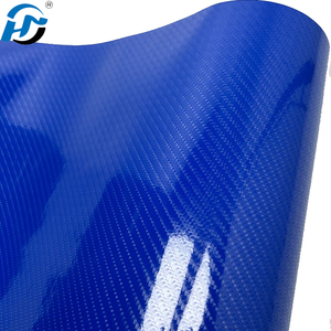 PET TPU 비닐 랩 자동차 랩 고광택 블루 5D 자동차 스티커 후드 데칼에 탄소 섬유 비닐 포장 포일 스티커 - Product Image 3