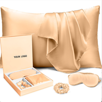 Lot de taies d'oreiller 100 % pure soie 16MM 6A, motif personnalisé, pour usage domestique et hôtelier, avec coffret cadeau