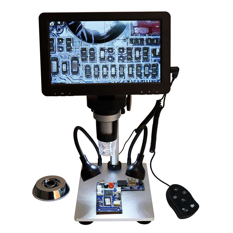 7-Inch Lcd 1200X Vergroting High Definition Digitale Microscoop Oplaadbare Usb Video Camera Microscoop Met Afstandsbediening