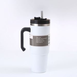 Vaso Térmico de Acero Inoxidable 304 de 30oz para Coche con Asa y Pajita, Aislamiento al Vacío, Impresión Personalizada, Suministro Transfronterizo - Product Image 6