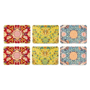 Set di 6 tovagliette Excelsa in plastica 43x28,5 cm multicolore con stampa floreale tradizionale cinese, lavabili, per uso domestico - Product Image 5