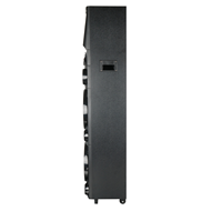 Altavoz de Karaoke OEM GD-1415 con Pantalla Táctil de 120W, Doble Altavoz de 12 Pulgadas de Madera, Entrada Auxiliar, Luces LED RGB, Micrófono, Reproducción de Video y DJ