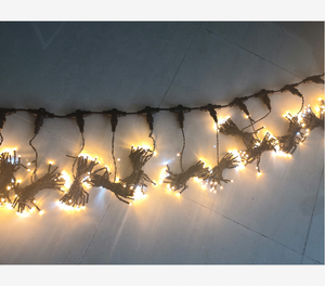 Festival de Navidad al aire libre luz decorativa impermeable 2*3M Luz de cortina led blanco cálido + flash blanco - Product Image 2