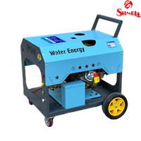 Nouvelle Laveuse à Pression Industrielle Portable 300 bars 16 L/min à Eau Froide, Durable, à Démarrage Électrique, Alimentée au Diesel, pour Nettoyage Automobile 1