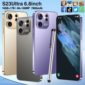 โทรศัพท์มือถือแอนดรอยด์แบบฝาพับ S23หน้าจอ alomed โทรศัพท์มือถือ4G 5G realme - Product Image 4