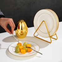 Céramique Ménage Ins Vaisselle Ensemble Jetable Os Cracher Fruits Snack Fruits Secs Dessert Assiette pour Table À Manger pour Cadeau