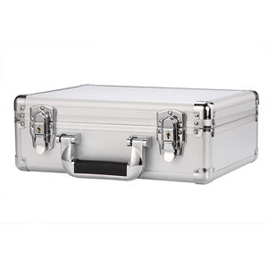 Portable Aluminum Alloy Tool Case Document Storage <strong>Briefcase</strong> Hardware Equipment Instrument Case With Sponge - Product Image 5
