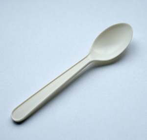 Disposable plastic serving spoon