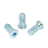 Vis Euro autotaraudeuse pour meubles, tête fraisée plate Pozi, en acier au carbone zingué, M6.2*11mm, personnalisée en usine